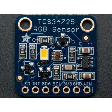With filter IR and white LED - TCS34725 RGB color sensor