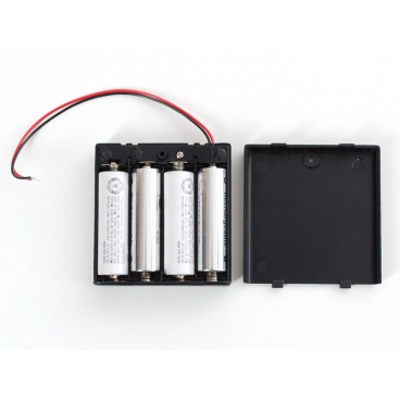 Block battery 4xAA with ON-OFF inter