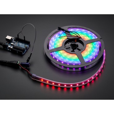 Bande de LED NeoPixel Strip de 60 LED RGB - Noire - 1m