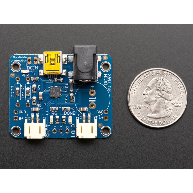 Mcp73871 Battery Charging Board DC 5 V 1 A USB Solaire Li-Ion Lithium Ion Polymère