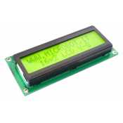 Afficheur Alphanumerique LCD 2X16 Retro-eclaire Jaune-Vert