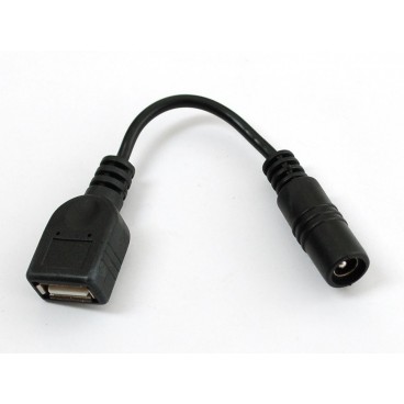 Cable Jack Power female 2,1mm to USB A female