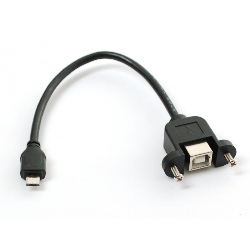 lustre parallel jungle Cable USB B female-Micro B Male for panel mounting - Boutique Semageek