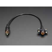 Cable RCA Female/Male for panel mounting