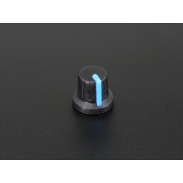 Knob potentiometer Soft Touch T18 - blue
