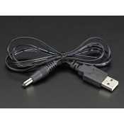 USB cable to plug DC jack 2.1 mm - 1 m