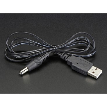 Cable USB vers Fiche DC jack 2.1mm - 1m