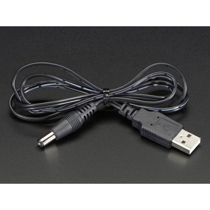 Audiophonics - Câble USB-A Mâle vers Jack DC 5.5 / 2.1mm Mâle 5V 70cm