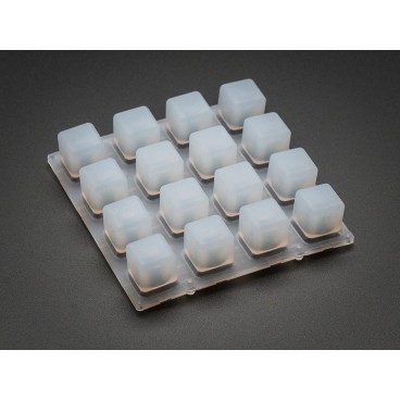 Clavier Silicone Elastomere 4X4 - Pour LED 3mm