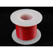 Rigid wire 22AWG red 25 ft spool