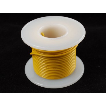 Rigid wire 22AWG yellow 25 ft spool