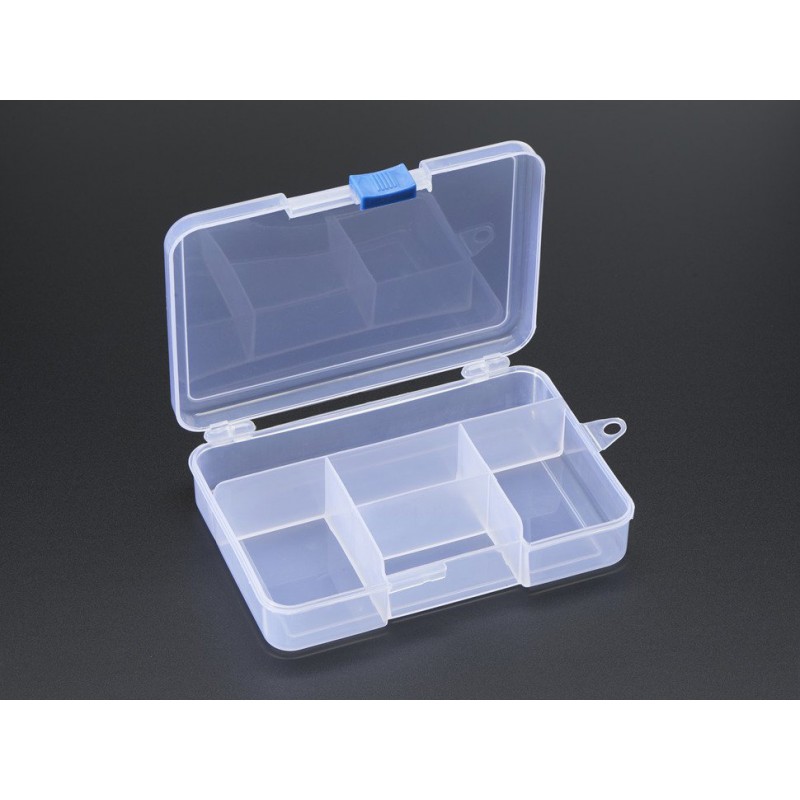 Boite de rangement portable - 5 compartiments - 27,5 x 17,5 x 26 cm - Boîte  de rangement plastique - Creavea