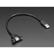 Cable USB B female - A Male to mounting Panel