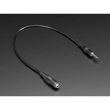 Cable Audio Jack 3.5 mm Male/female for panel mounting