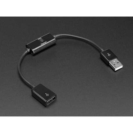 Ralonge USB male/femelle avec switch charge/data