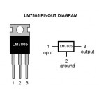 Kit 5 Régulateurs De Tension 5V 500mA 7805 78M05 L78M05 TO-252 DPAK - Composants Électroniques