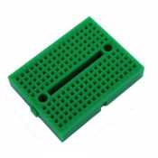 Mini Breadboard - Platinum 170 contacts green tests
