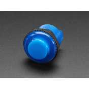 LED Arcade Button - 30mm Clear Blue