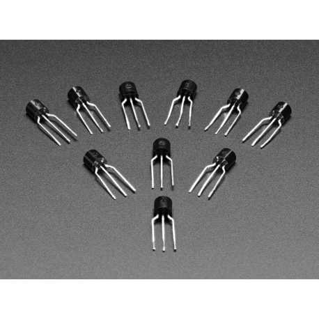 Bipolar transistor kit - 5 x PN2222 NPN and 5 x PN2907 PNP