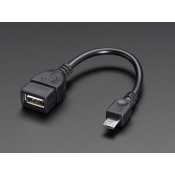 Cable USB OTG Host Cable - MicroB OTG male vers femelle A