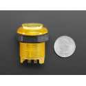 Arcade LED Button - 30mm Transparent Yellow