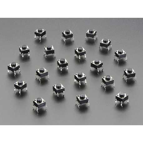 Tactile Button switch (6mm) x 20 pack