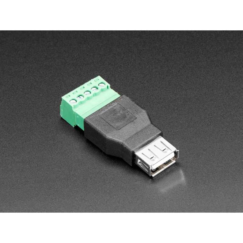 Connecteur femelle USB-A vers bornier 5 broches - Boutique Semageek