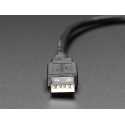 Cable encliquetable pour montage panneau - Prise USB C vers prise USB A
