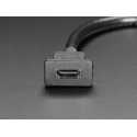 Cable HDMI encliquetable pour montage sur panneau - 30cm