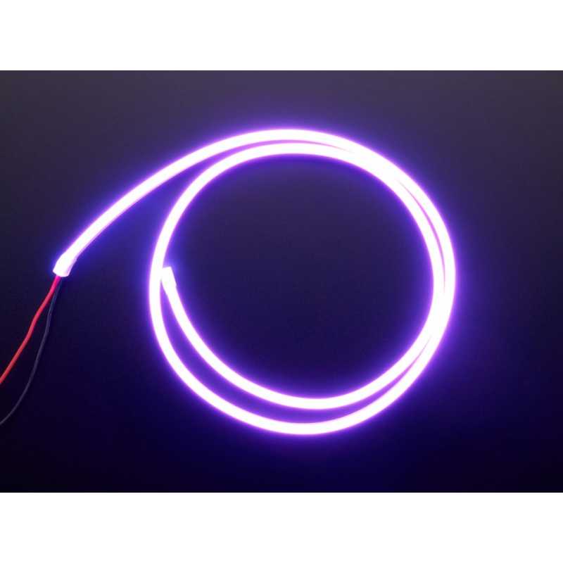 Bande LED Néon 1 Mètre - Eclairage Flexible avec Adaptateur Pile AA