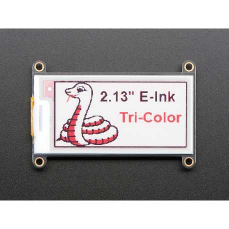 Adafruit 2.13" Tri-Color eInk / ePaper Display FeatherWing - Red Black White