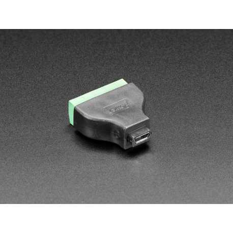 USB Micro B Female Plug to 5-pin Terminal Block