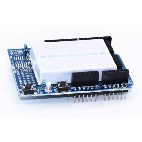 Prototyping Shield with breadboard for Arduino
