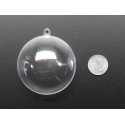 Sphere transparente d'ornement DIY - 7cm de diametre