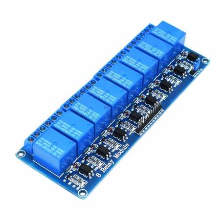 5V opto-isolated relay module 8 channel 10A