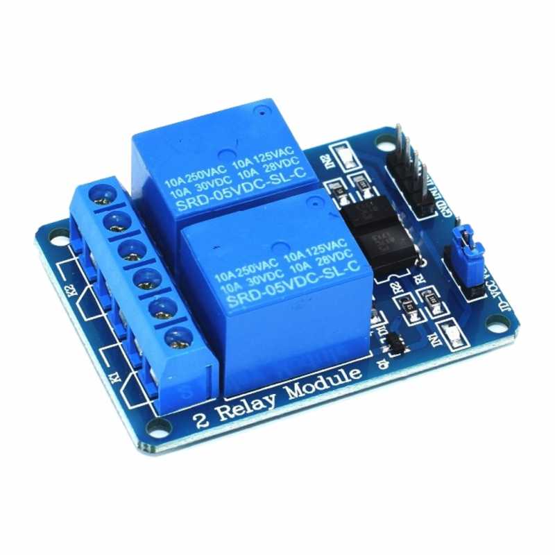 5v Opto Isolated Relay Module 2 Channel 10a Boutique Semageek