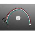 Cable JST PH 4 broches vers connecteur male - Cable I2C STEMMA - 200mm