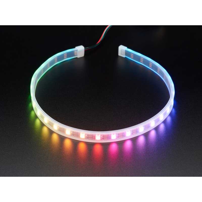 Ruban LED RGB NeoPixel - 30 LEDs par 1m (NOIR, STRIP)