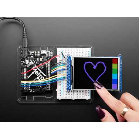 3.2" TFT LCD with Touchscreen Breakout Board w/MicroSD Socket - ILI9341