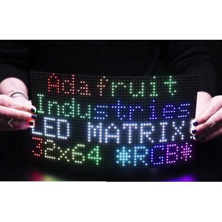 64x32 Flexible RGB LED Matrix - 5mm Pitch