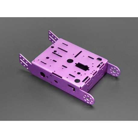 Purple Aluminum Chassis for TT Motors - 2WD