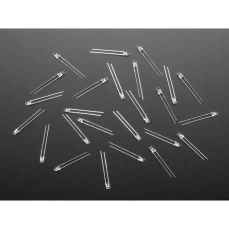 Clear White 3mm LED (25 pack)