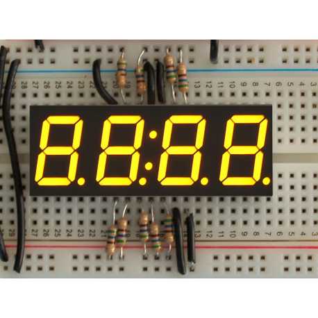 Display Clock 7 segments yelow 4 digits - 0,56"