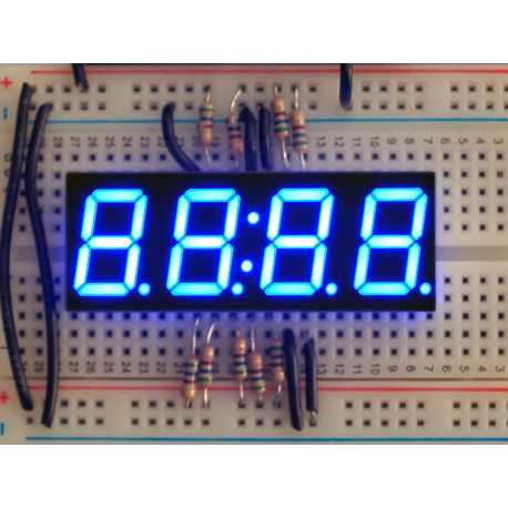 Display Clock 7 segments blue 4 digits - 0,56"