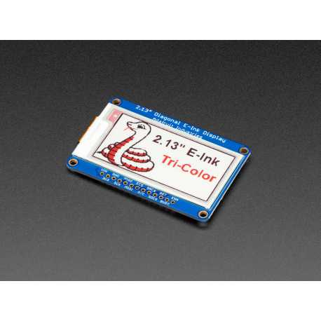 2.13" Tri-Color eInk / ePaper Display with SRAM - Red Black White