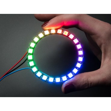 NeoPixel Ring avec 24 LED RGB LED et driver integre