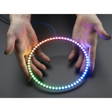 NeoPixel Ring 1/4 60 LED RGB LED and driver integrated